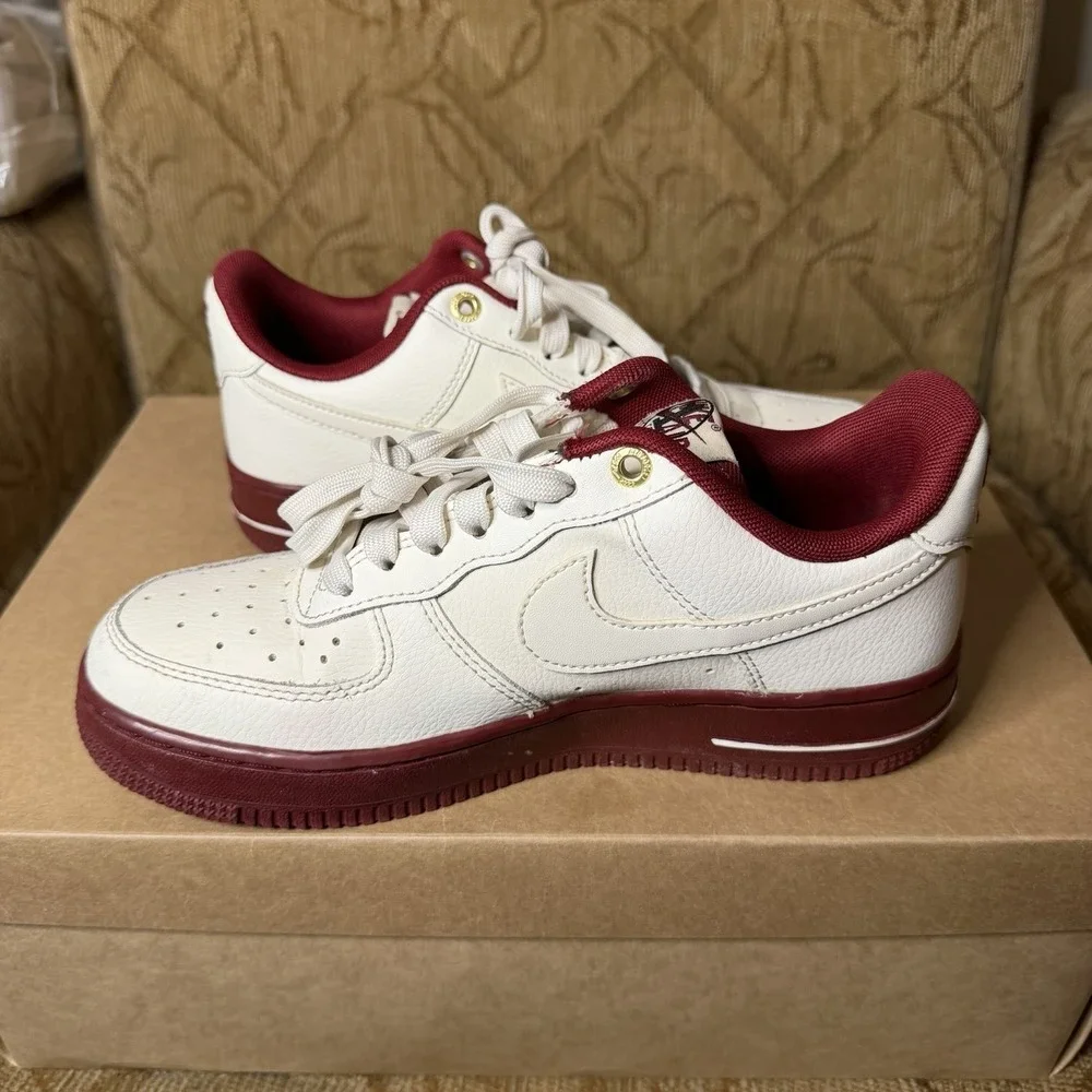 Nike Air Force 1 Low '07 Se 40th Anniversary Edition Sail Team Red Women's 6.5